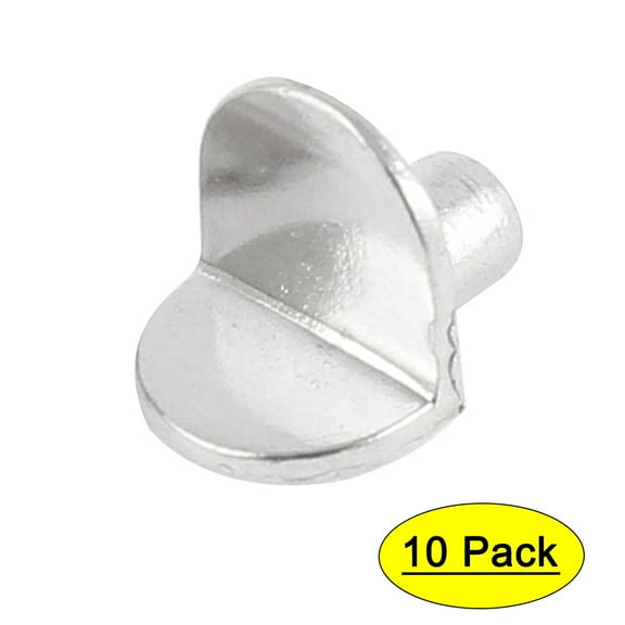 Unique Bargains Furniture Closet Push Type 5mm Dia Peg Alloy Shelf Support Bracket 0.45" x 0.43" 10Pcs