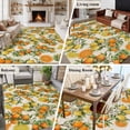 thumbnail image 5 of 8x10 Area Rugs for Living Room, Orange Lemons Non Slip Area Rugs for Kitchen Bedroom Entryway, Summer Botanical Farmhouse Vintage Art Rustic Washable Carpet Runner Rug Floor Mats for Bedroom, 5 of 8