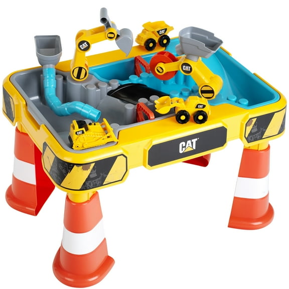 CAT: Sand and Water Play Table, Kids Pretend Play, Construction Toys, Ages 18 Months 