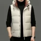 thumbnail image 4 of Chaqueta de plumón sin mangas, ropa de diseñador para hombre, chaquetas acolchadas ligeras de lujo, chaleco para hombre, abrigo de invierno con relleno de plumón de pato, 4 of 5