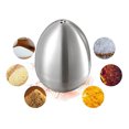 thumbnail image 2 of Ensemble de 2 Poivrières en Acier Inoxydable en Forme d'Oeuf, Salière, Outil de Cuisine, 2 of 10