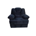thumbnail image 1 of Reclinable Toledo con botón, Terciopelo Negro, Tu Espacio Muebles. Tu Espacio Muebles Sillón Reclinable con palanca., 1 of 4