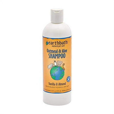 Earthbath oatmeal and aloe shampoo vanilla and almond, 16-oz bottle