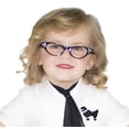 thumbnail image 5 of Hip Hop 50's Shop 1950s Cat-Eye Glasses for Kids, Plastic Costume Glasses with Rhinestones (Toddler Black), 5 of 6