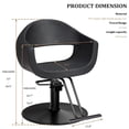 thumbnail image 2 of UBesGoo Barber Chair, Heavy Duty Hydraulic Salon Styling Chair, 360° Swivel with Footrest, Black, 2 of 8