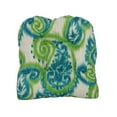 thumbnail image 2 of Blazing Needles 93184-2CH-OD-122 19 in. U-Shaped Outddor Dining Chair Cushions, Sorista Teal - Set of 2, 2 of 2