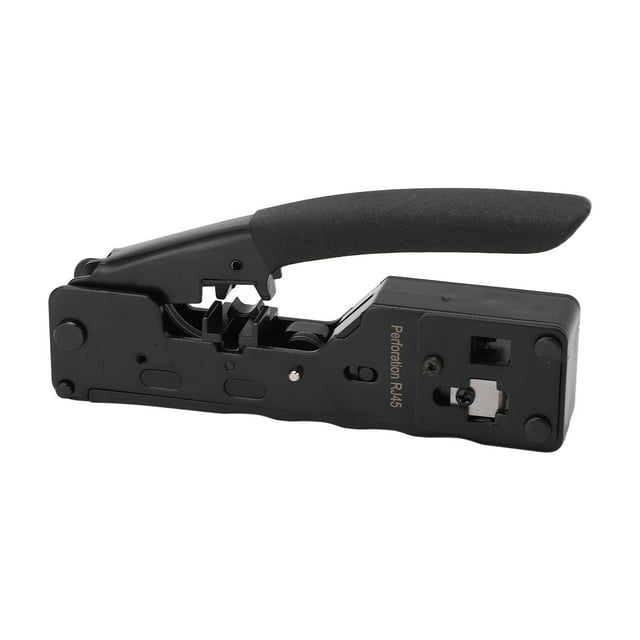Net Cable Pliers, Ratchet Mechanism Net Cable Crimping Tool Efficient High Hardness Carbon Steel for Telephone Lines