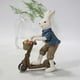 thumbnail image 3 of Figuras de animales de adorno de conejito de Pascua de primavera para escritorio, interior, hogar y oficina. azul, 3 of 6