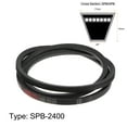 thumbnail image 2 of Uxcell SPB2400 V-Belts Drive Belt 2400mm Pitch Length Rubber for Power Transmission, 2 of 6