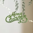 thumbnail image 6 of Merry Christmas Hanging Sign, Glitter Alphabet Decor for Xmas Tree Wreath Fireplace Mantle Decoration(Green), 6 of 6