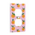 thumbnail image 2 of Yayeee Duplex Wall Plate 1-Gang 4.5"x2.7" Home Receptacle Light Switch Decorative Outlet Cover, Cartoon Oranges, 2 of 7