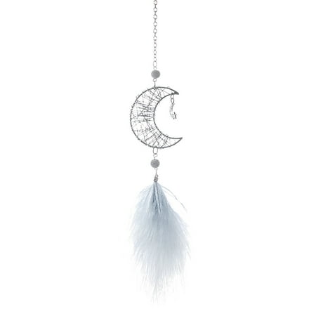 

Yrtoes Dreamcatcher Dream Catcher for Girls Hollow Star Creative M oon Feather Car Pendant Hand-Wound Car Pendant