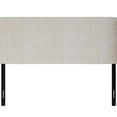 thumbnail image 6 of Home Design Lenox Twin Upholstered Wingback Headboard, Soft Corduroy, Light Beige, Easy to Assemble, 6 of 8