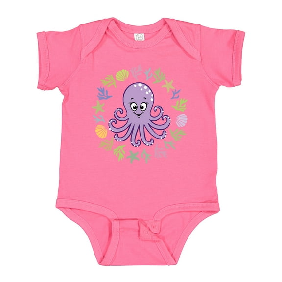 Inktastic Octopus Cute Girls Girls Baby Bodysuit