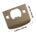 thumbnail image 4 of HINTRMENT 4 Pcs Plaque de Porte Universelle en Acier Inoxydable Doré Option Sécurisée, 4 of 5