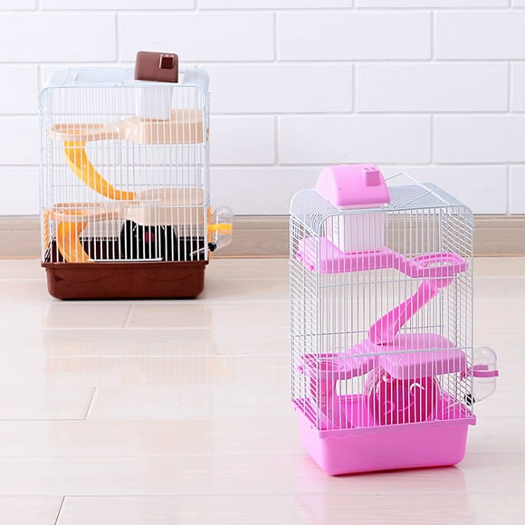 BESTYASH Travel Hamster Cage Hamster Cage Plastic Coffee Easy Ventilation 1Pack