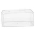 thumbnail image 5 of Raindrops Transparent Acrylic Tissue Box Holder for Desktop and Storage Use Modern Tissue Dispenser 8.5 x 5.5 x 5.5 Inches, 5 of 8