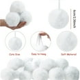 thumbnail image 2 of 24Pcs Furry Christmas Ball Ornament for Xmas Tree,Bexikou 2.36inch White Soft Faux Fur Ball Ornaments,Christmas Tree Hanging Decorations for Winter Party Home Decor Costume Supplies, 2 of 6