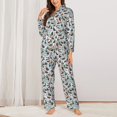 thumbnail image 2 of Fotbe Mallard Ducks Wild Birds1 Conjunto de Pijama de Manga Larga para Mujer con Estampado, Ropa de Dormir de 2 Piezas, Conjunto de Casa Suave y Cómodo con Bolsillos-XX-Large, 2 of 7
