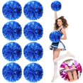 thumbnail image 1 of LINLIN 8 Pack Cheerleading Pom Poms,Metallic Cheering Squad Pompoms for Team Sports Football Dance Cheering Kids Adults, 1 of 7