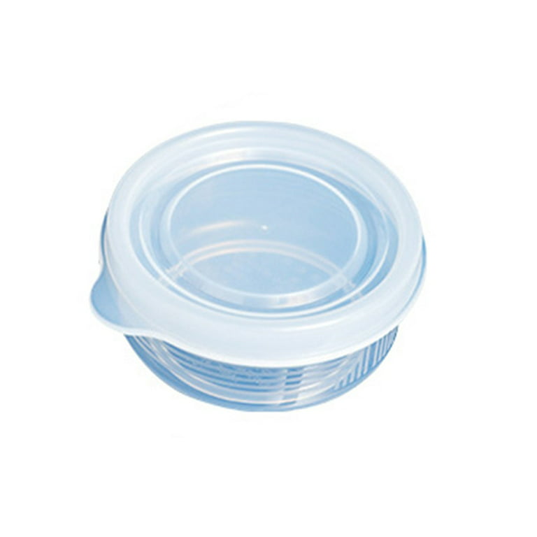 4pcs 70ml Small Round Deli / Soup Plastic Container Lid Juice Reusable Storage