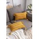 thumbnail image 3 of Fundas de almohada decorativas amarillas: Paquete de 2 fundas de almohada rectangulares de lino y algodón a rayas bohemias, 12x20 pulgadas, con borlas para sofá de granja, Chai, 3 of 5