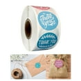 thumbnail image 2 of 1000Pcs Thank You Stickers Roll Handmade Birthday Party Wedding Round Labels 1", 2 of 4