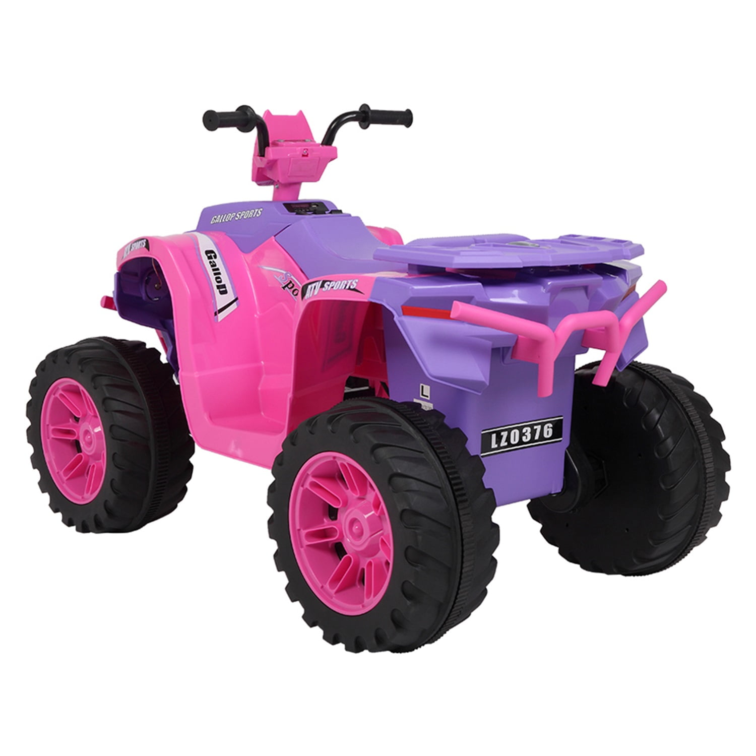 CIPACHO 12V ALL Terrain Vehicle Dual Drive Battery Kids Ride On Cars without Remote Control with Slow Start, Pink CIPACHO 12V ALL Terrain Vehicle Dual Drive Battery Kids Ride On Cars without Remote Control with Slow Start, Pink