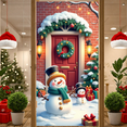 thumbnail image 2 of Festive Christmas Decor Holiday Banner Winter Scene for Christmas Party Indoor Events Festive Decorations, 2 of 9