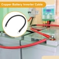 thumbnail image 7 of Unique Bargains 45cm 4AWG Battery Inverter Cable 3/8" Battery Cable Tinned Copper Black, 7 of 7