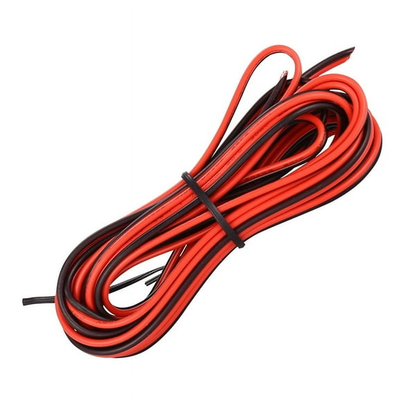 20 GAUGE PER 3 METER RED BLACK ZIP WIRE AWG CABLE POWER GROUND STRANDED COPPER CAR