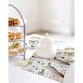 thumbnail image 4 of Easter Kitchen Dish Towels for Drying Dishes Set of 3, Spring Farmhouse Vintage Bunny Flower Wood Grain Waffle Weave Microfiber Hand Tea Bathroom Towels Quick Dry & Absorbent Towel 12x12, 4 of 7