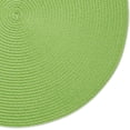 thumbnail image 2 of Colección Classic Woven Tabletop, juego de manteles individuales para interiores y exteriores, redondos, 15" de diámetro, color lima, 6 piezas, 2 of 4