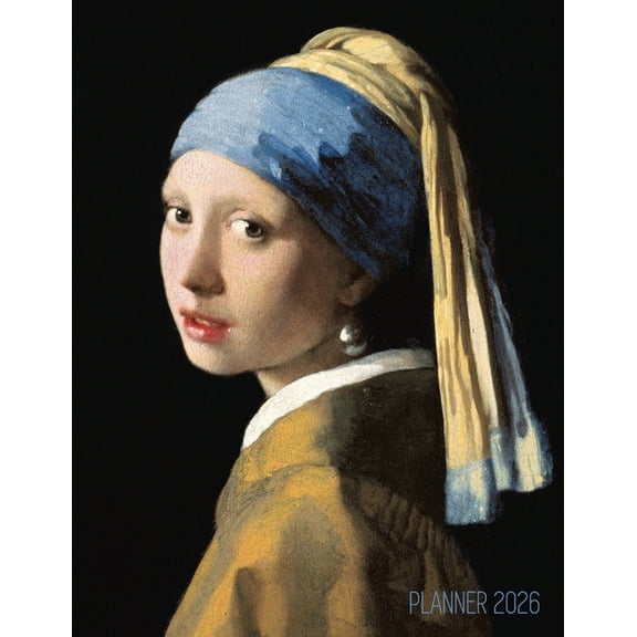 Girl With a Pearl Earring Planner 2026: Johannes Vermeer Artsy Year Agenda: January-December 12 Months Artistic Italian , (Paperback)