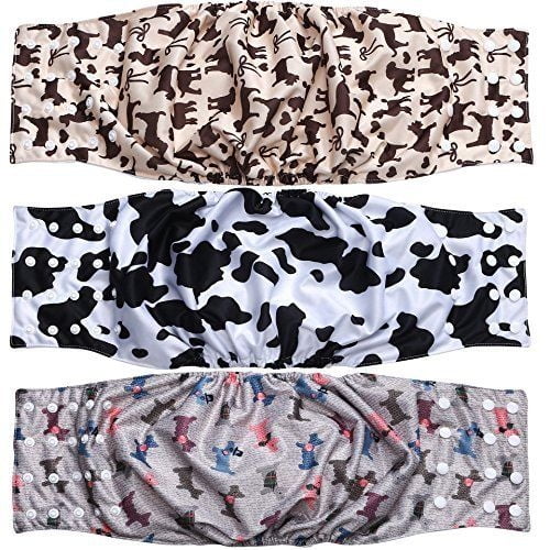 wegreeco washable male dog belly wrap