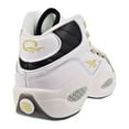thumbnail image 3 of Reebok Question Mid "Black Toe" Men's Shoes White-Black-Gold Met ef7599, 3 of 6