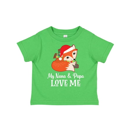 

Inktastic Christmas Nana Papa Love Me Gift Toddler Boy or Toddler Girl T-Shirt