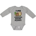 thumbnail image 3 of Inktastic I Love Hanging out with My Mommy with Sloth Boys or Girls Long Sleeve Baby Bodysuit, 3 of 5