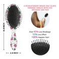 thumbnail image 6 of Pink Christmas Santa and Tree Pattern Hair Brush,Girls Detangling Hair Brush,Glide Through Tangles with Ease for Wet & Dry Hair,8.8"X2.8", 6 of 7