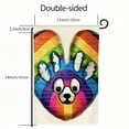 thumbnail image 3 of PHYHOO  Paw Print Rainbow Pride Garden Flag  Double Sided, LGBTQ+ Community Progress Welcome Yard Outdoor Flag Stripes White, 3 of 6