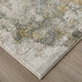 thumbnail image 5 of Feizy Waldor Modern Abstract, Ivory/Gold/Gray, 5' x 8' Area Rug Easy Care Stain Resistant Fade Resistant Luxury & Glam Watercolor Floor Rug for Living room Bedroom, 5 of 12