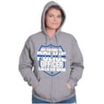 thumbnail image 3 of Favorite Police Officer Calls Me Mom Women Plus Size Zipper Hoodie Brisco Brands 4X, 3 of 5