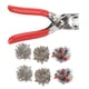 thumbnail image 5 of Juego de 200 botones a presión de metal con alicates de sujeción, kit de botones a presión para manualidades, ropa, sombreros y costura, 5 of 15