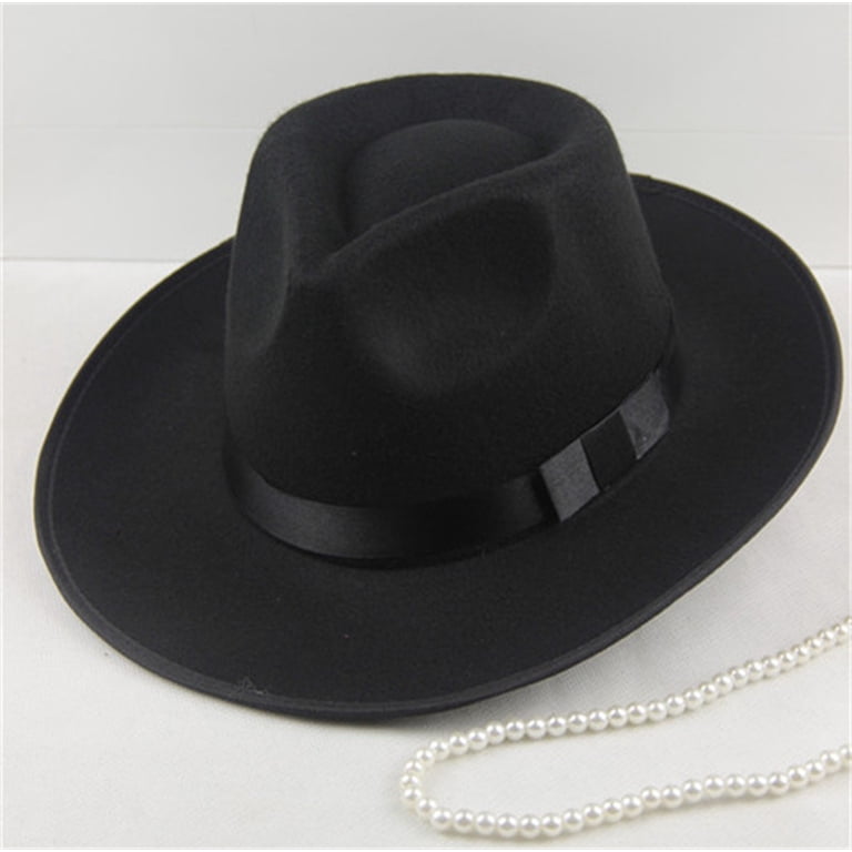 IDALL Fedora Hats for Men Wide Brim Hats Wide Brim Fedora Hats for Women Men Dress Hat Felt Panama Hat Sun Hats Black One Size(Clearance Sales) - Walmart.com IDALL Fedora Hats for Men Wide Brim Hats Wide Brim Fedora Hats for Women Men Dress Hat Felt Panama Hat Sun Hats Black One Size(Clearance Sales) - Walmart.com