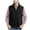 Black, variant on Men's Zip Up Utility Sleeveless Vest Lightweight Outdoor Cargo Shirts Breathable Mesh Liner Fishing Comfy Outerwear with Multi Pockets Army Green L
