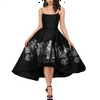 Xscape Women's Brocade High Low Ball Gown Black Size 8