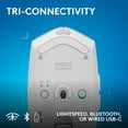 thumbnail image 5 of Logitech G305 X Superlight Wireless Gaming Mouse, Lightweight 59 g Rechargeable Mouse, HERO 44K Sensor, Bluetooth, White, 5 of 12