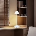 thumbnail image 3 of Lampe de Table Sans Fil Moderne 3 Couleurs Stepless Style Gradation LED Lampe de Bureau Fer Art Portable Veilleuse avec Contrôle Tactile, 3 of 8