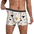 thumbnail image 3 of Mens Underwear Boxer Briefs - Geometric triangle Comfort Breathable men's boxer briefs with Flex Waistband, 3 of 7
