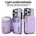 thumbnail image 2 of Funda para iPhone 14 Pro Wefor de 6.1" con cartera RFID, morada, 2 of 8